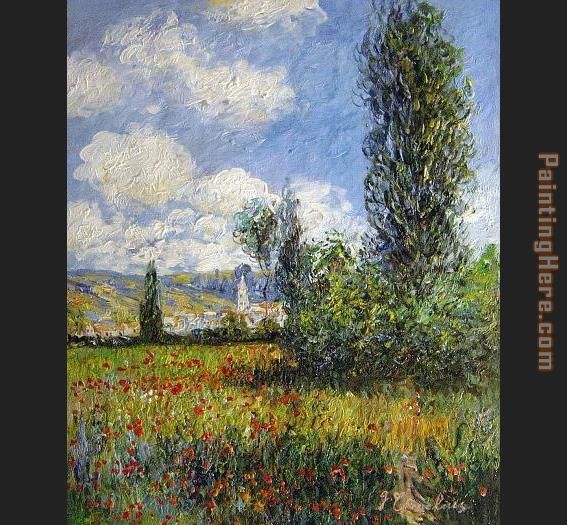 Lane In The Poppy Fields painting - Claude Monet Lane In The Poppy Fields art painting